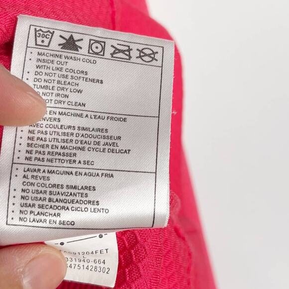 Nike Boys Large 12-14 Pink Long Sleeve 1/4 Zip Pullover Golf Fit Dry Textured - Picture 9 of 10